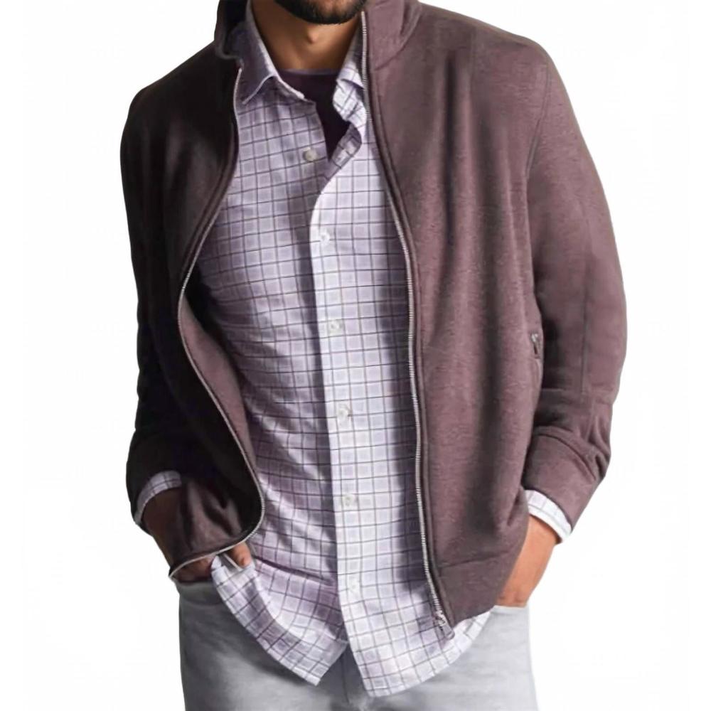 NEW BUKI power suit matching set - full zip sweatshirt & sweatpant in espresso
